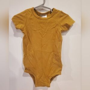 Jax & Lennon 12-18 Month Mustard Bodysuit